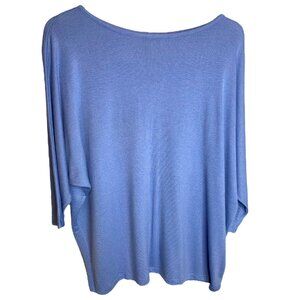 Verve Ami Women Blue Sweater with Decorative Back Buttons Size L Academia Preppy